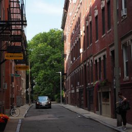 c. A charming stretch of a North End street is classic planned.